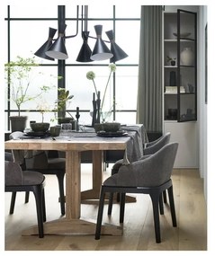 Vetrina in legno di pino grigio chiaro 53x230 cm Basic - vtwonen