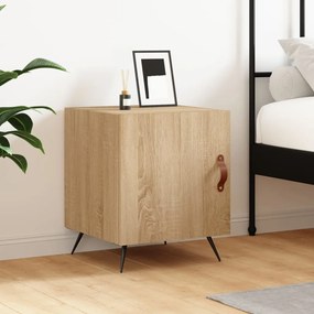 Comodino Rovere Sonoma 40x40x50 Cm İn Legno Multistrato /