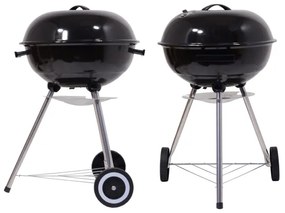 Griglia a carbone portatile nera