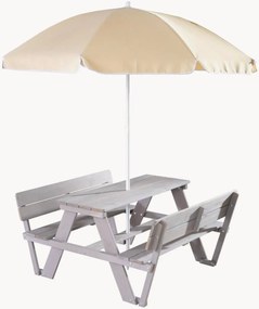 Tavolo da picnic per bambini con schienale e ombrellone Tonny