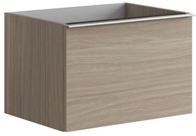 Mobile da bagno sospeso sotto lavabo L 60 x H 40 x P 45.5 cm olmo, 1 cassetto Pixel plain