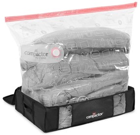 Contenitore nero sotto il letto XXL Black Edition 3D, 145 l - Compactor