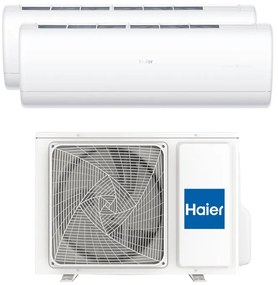 Condizionatore a muro multisplit inverter HAIER Jade 9 + 9 14000 BTU classe raffreddamento A+++, classe di riscaldamento A++, bianco