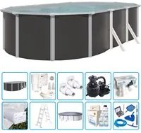 Piscina Fuori Terra Steeldesign - 6,10 X 3,65 X H.1,32 M - Kit Pro