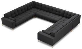 Divano angolare a U grigio scuro Bali - Cosmopolitan Design