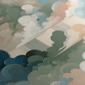 Quadro su tela – Cielo astratto pieno di forme e colori