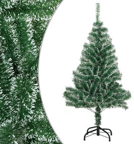 Albero di Natale Artificiale con Neve Fioccata Verde, 150 cm