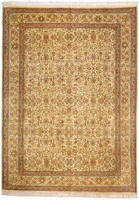 Cashmere Silk Tappeto 160 x 220 Beige (Indian) Annodato A Mano