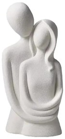 Decorazione da tavolo in ceramica 21x8,5x10 cm bianca