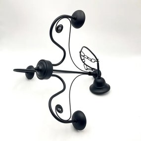 Brilagi - LED Lampadario a sospensione con catena COTTAGE 3xG9/40W/230V nero/bianco