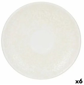 Piatto Inde Atelier Porcellana Bianco Ø 12 cm (6 Unità) (ø 12 cm)