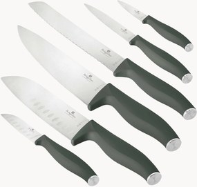 Set di 6 coltelli da cucina Matte Green