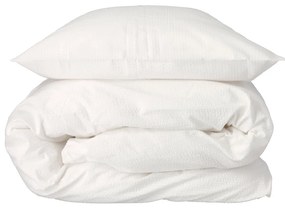 Biancheria da letto bianca in cotone biologico 200x140 cm Wave Optical - Södahl