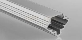 Profilo newyork alluminio e opale con tappi e staffette inclusi 100...