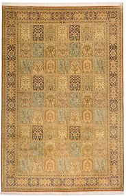 Cashmere Silk Tappeto 190x280 Beige (Indian) Annodato A Mano