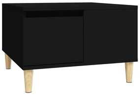 Tavolino da salotto nero 55x55x36,5 cm in legno multistrato