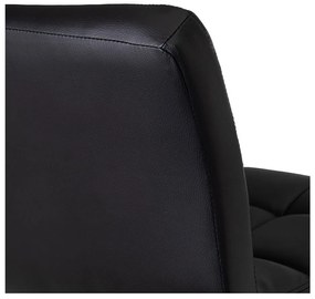 Sgabelli da bar neri ad altezza regolabile in similpelle in set di 2 (altezza seduta 93 cm) - Casa Selección