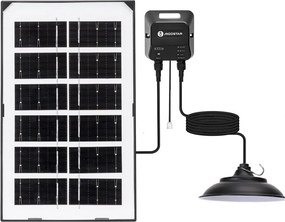 Aigostar - Lampadario solare a LED 35W/12V 3000 mAh 6500K Ø 15 cm