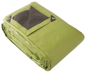 Telone da cantiere in polietilene occhiellato DEXTER verde 12 x 8 m 240 g/m² 96 m²