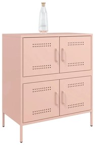 Credenza rosa 68x39x79 cm in acciaio