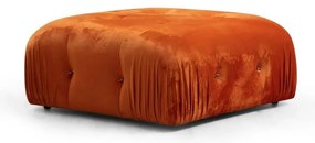 Sgabello in velluto arancione Bubble - Artie