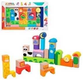 Gioco di Costruzioni con Blocchi Woomax animali 32 Pezzi (32 pcs)