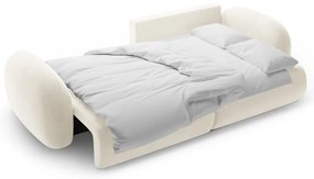 Divano angolare color crema allungabile/con contenitore con rivestimento in velluto Tonale – Cosmopolitan Design