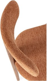 Sedie da pranzo in set color mattone in imbottito 2 pz Nadia – MOME