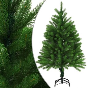 Albero di Natale Artificiale Realistico con Punte Verde, 120 cm