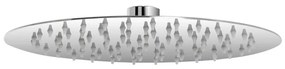 Soffione tondo per la doccia diam. 20 cm in acciaio inossidabile
