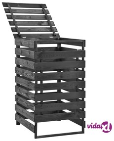 vidaXL Copribidone Singolo 70x75x121 cm in Legno di Pino Dipinto Verde