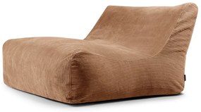 Puof a sacco marrone con rivestimento in velluto a coste Sofa Lounge – SLOWDOWN