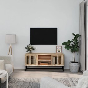 Mobile Porta Tv 105x30x45 Cm İn Legno Multistrato E Ferro /