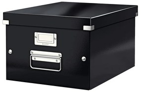 Scatola di cartone nera con coperchio 28x37x20 cm Click&amp;Store - Leitz