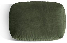 Poggiapiedi componibile verde con rivestimento in velluto Martina – Micadoni