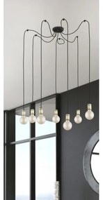 Lampadario a sospensione con filo QUALLE 5xE27/60W/230V ragno