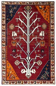 Gabbeh Tappeto persiano 110x160 Rosso (Iran) Annodato A Mano