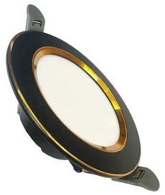 Lampada LED da incasso LED/7,5W/230V 4000K nero/oro