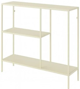Mobile multiuso 80x80h cm in metallo beige con vano e ripiani a giorno Jungle