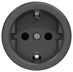 Kliklap - Presa domestica in stile retrò senza cornice SCHUKO 230V/16A antracite