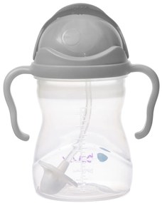 Tazza con cannuccia – grigio 240 ml