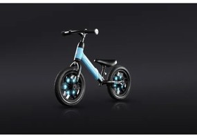 QPlay - Bici a spinta con LED lampade su ruote SPARK blu