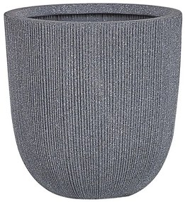 Vaso per fiori 37 x 37 x 38 cm grigio CHIOS Beliani