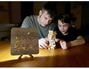 Li-Go 5788/DUB2 - Lampada decorativa da tavolo LED/12W/230V 19x19 cm rovere/Il Piccolo Principe