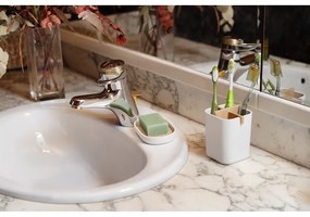 Organizzatore da bagno bianco Ecologic, 8,4 x 7,8 cm - Compactor