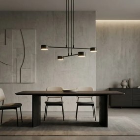Lampadario a sospensione con filo MODUS 4xGX53/12W/230V nero