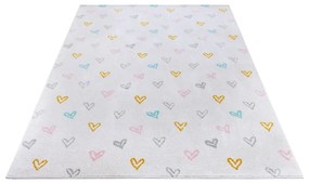 Tappeto bianco per bambini 160x235 cm Hearts - Hanse Home