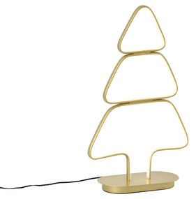 Lampada da tavolo natalizia oro albero di Natale con LED - Arbre