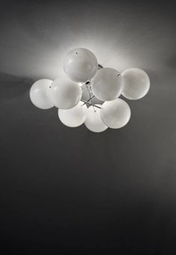Plafoniera 4 luci - 255.360- collezione Atom MetaL Lux Bianco