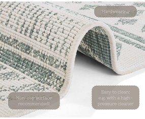 Tappeto da esterno verde e crema , 160 x 230 cm Biri - NORTHRUGS